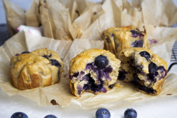 Banana & Blueberry Muffins feature image