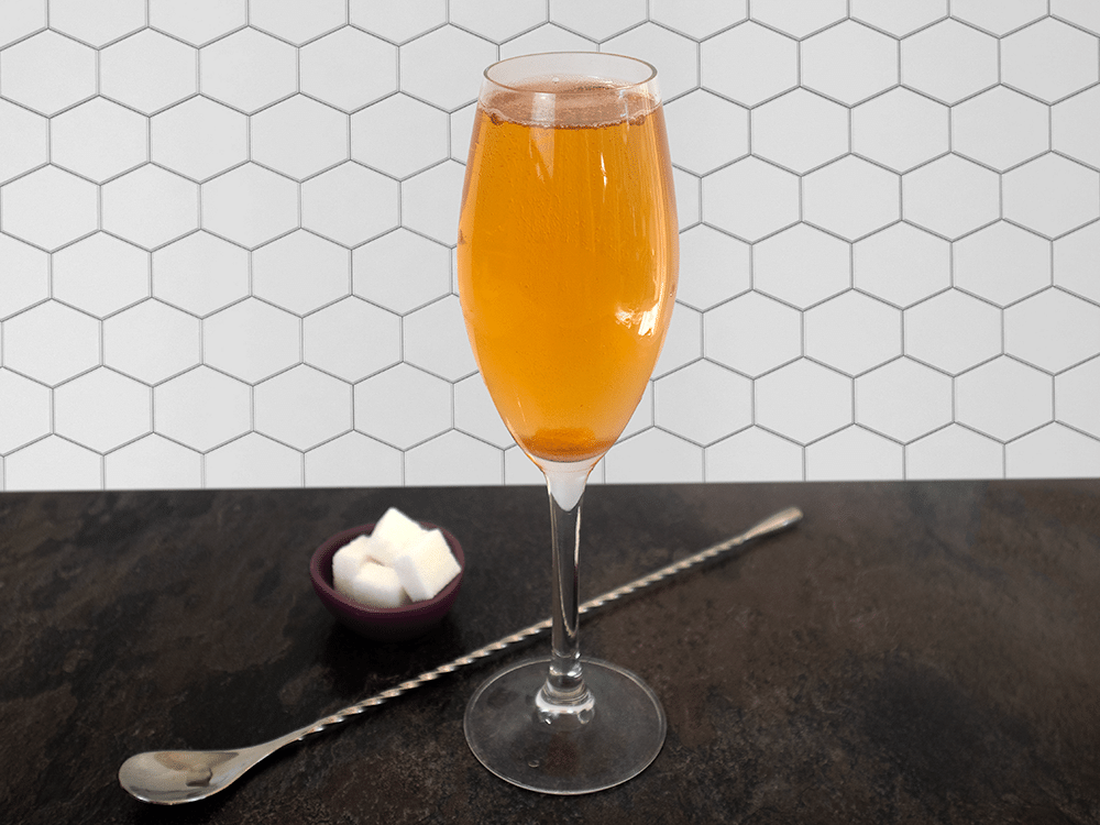 Classic champagne cocktail image