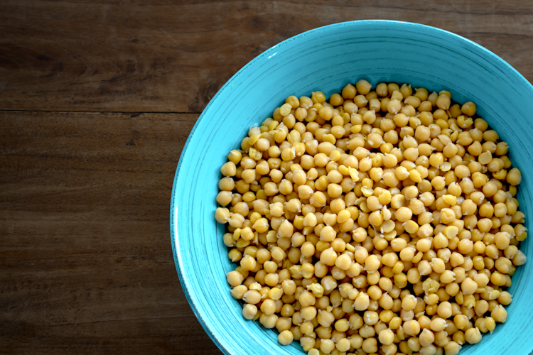 Home cooked chickpeas are best