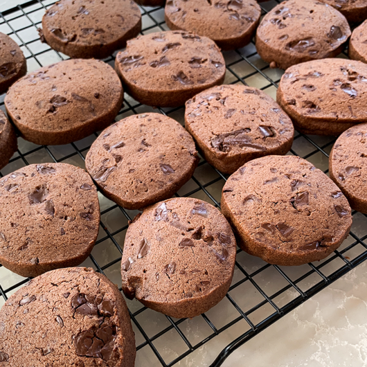 Double chocolate chip biscuits(cookies)