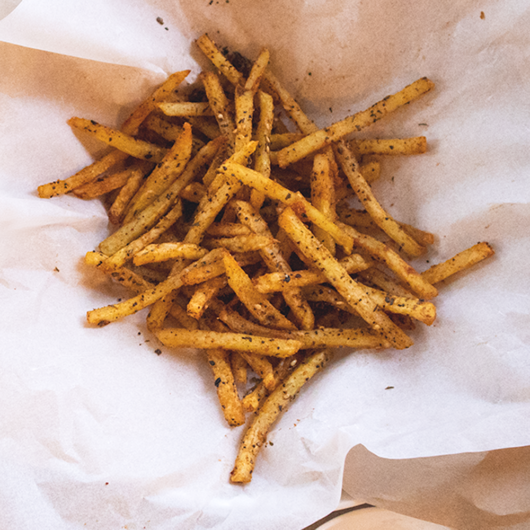 Healthy herbed oven fries